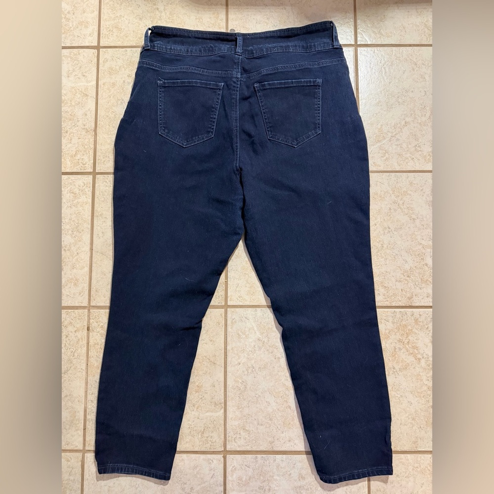 High Rise Navy Jeans - Picture 2 of 3